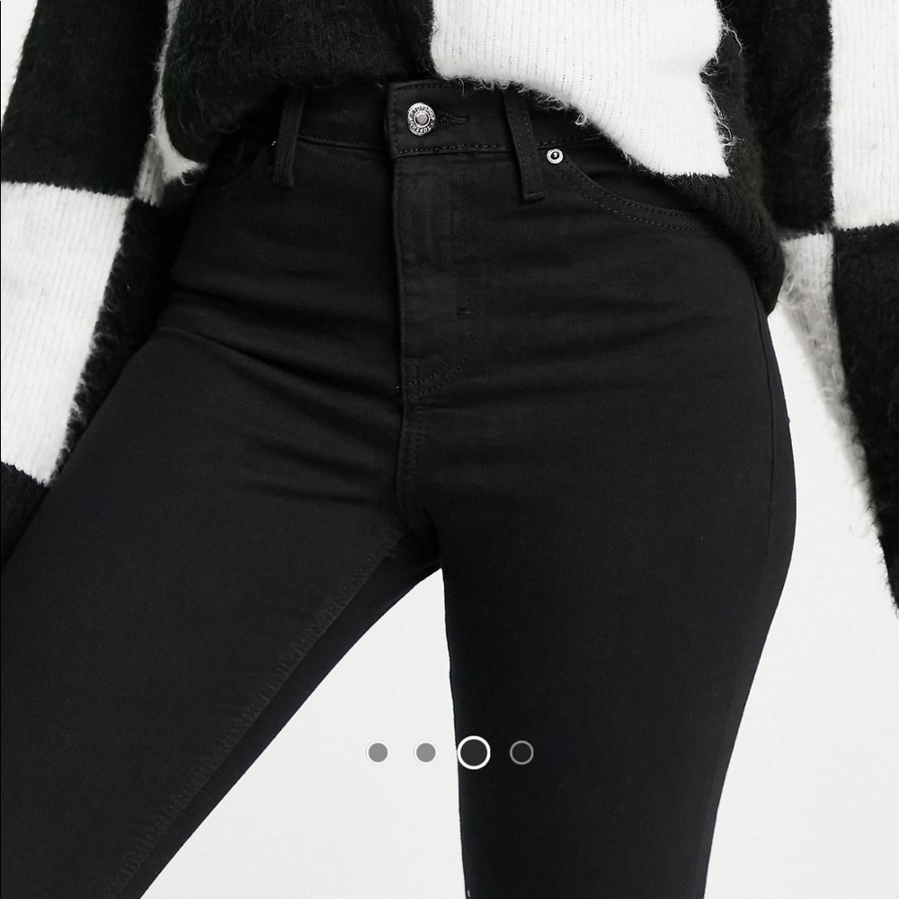 Topshop Jamie jeans in black NWOT!